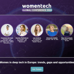 banner for the womentech event