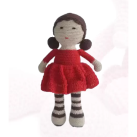 Sofia, 100% cotton hand crocheted doll