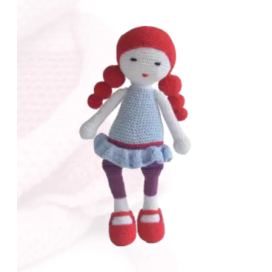 Ilinca doll, hand crocheted from 100% cotton thread